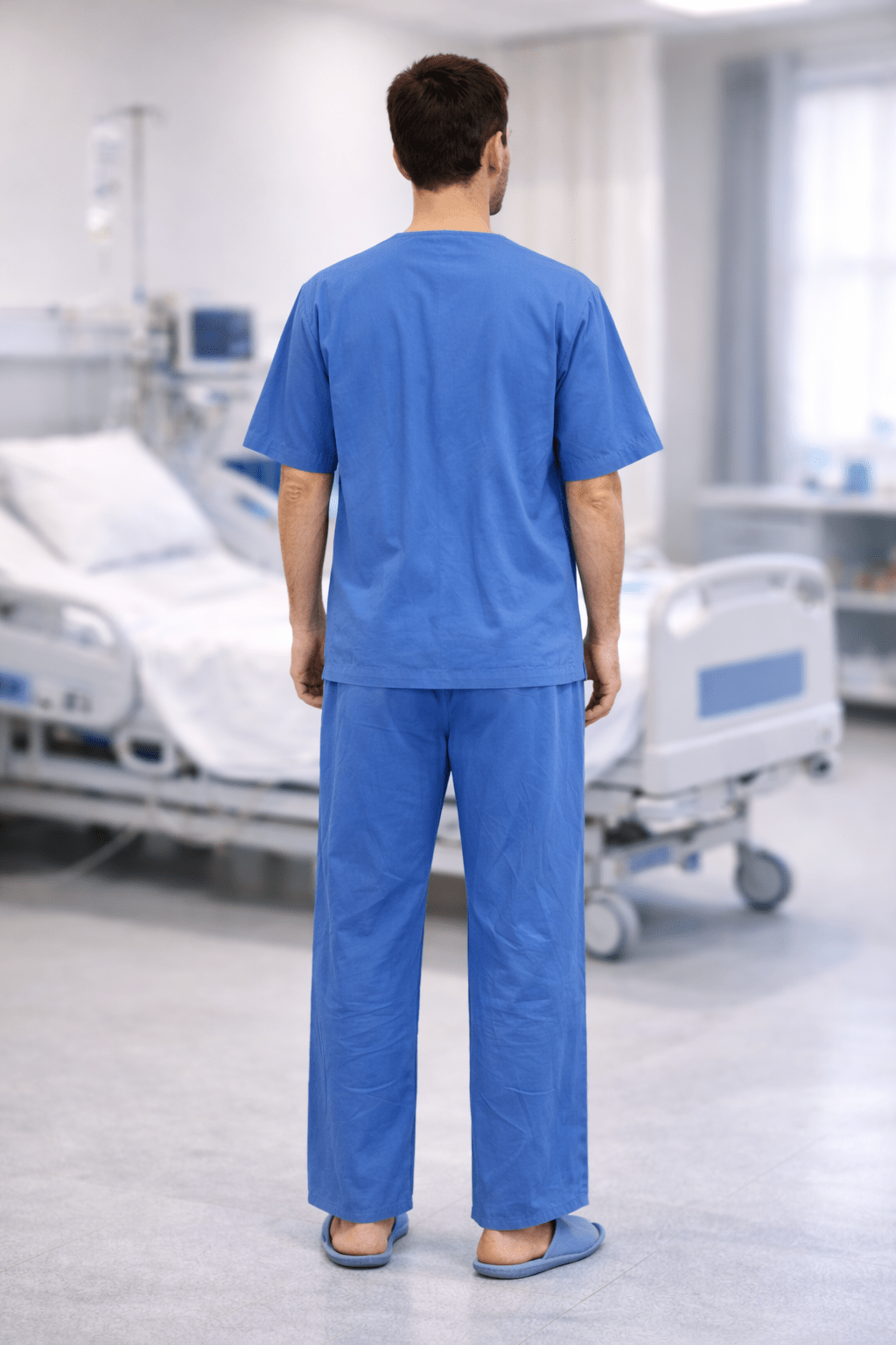 Blue Patient Dress Set (Shirt & Pajama)