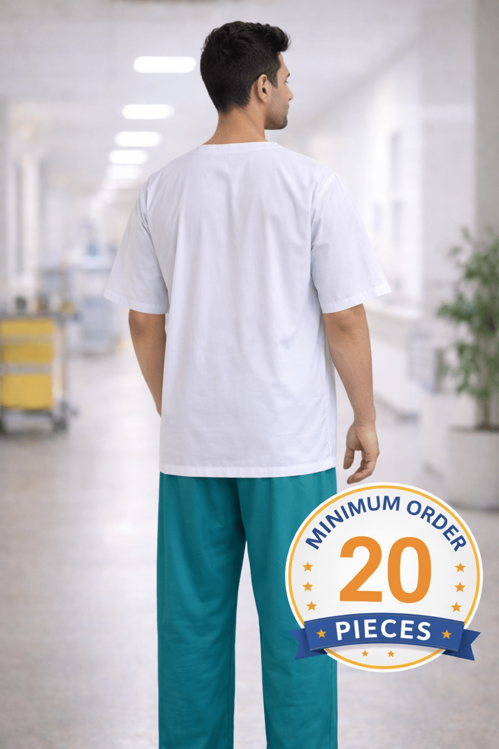 Unisex Medical V-Neck Scrub Top (Hospital Use)